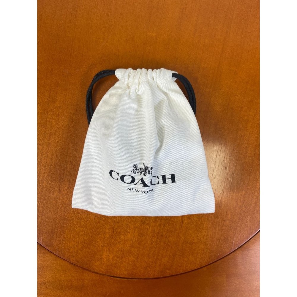 Coach Open Circle Necklace and Tea Rose Stud Set - Picture 2 of 4